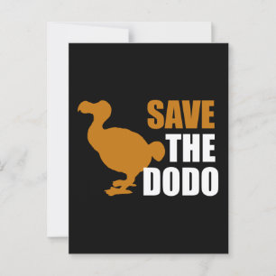 Save The Dodo Bird! Novelty Funny Pin Postcard