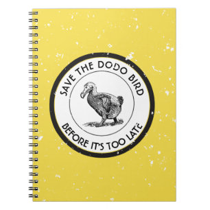 SAVE THE DODO BIRD SPIRAL NOTEBOOK