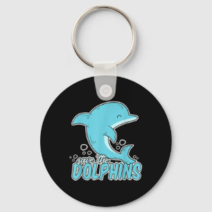 Save The Dolphins - Sea Animal Environmental Prote Key Ring