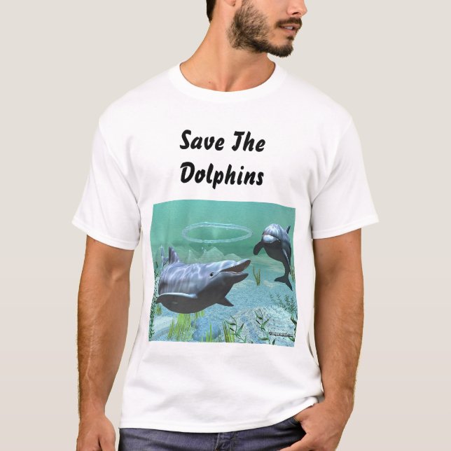save the dolphins T-Shirt (Front)