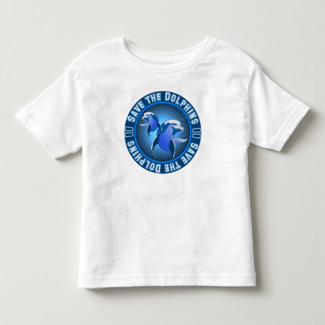 Save the Dolphins Toddler T-Shirt (Front)