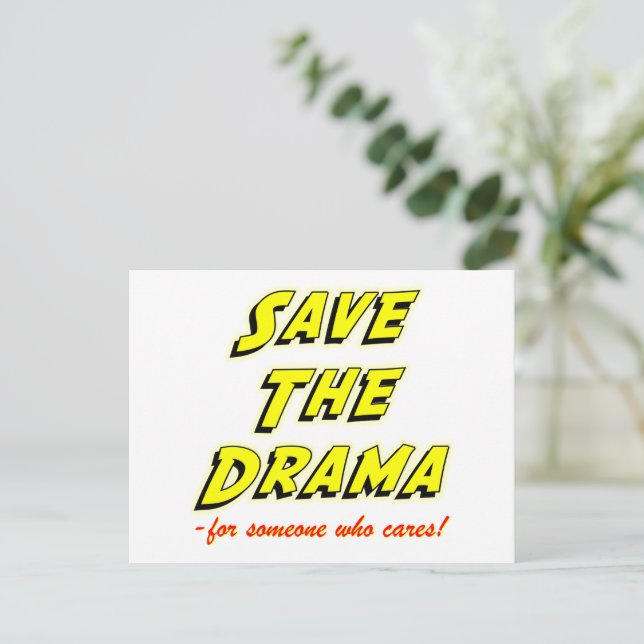 Save the Drama Breakup Card (Standing Front)