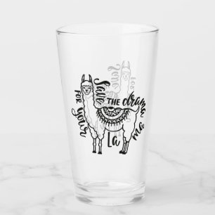 Save The Drama For Your Llama Glass