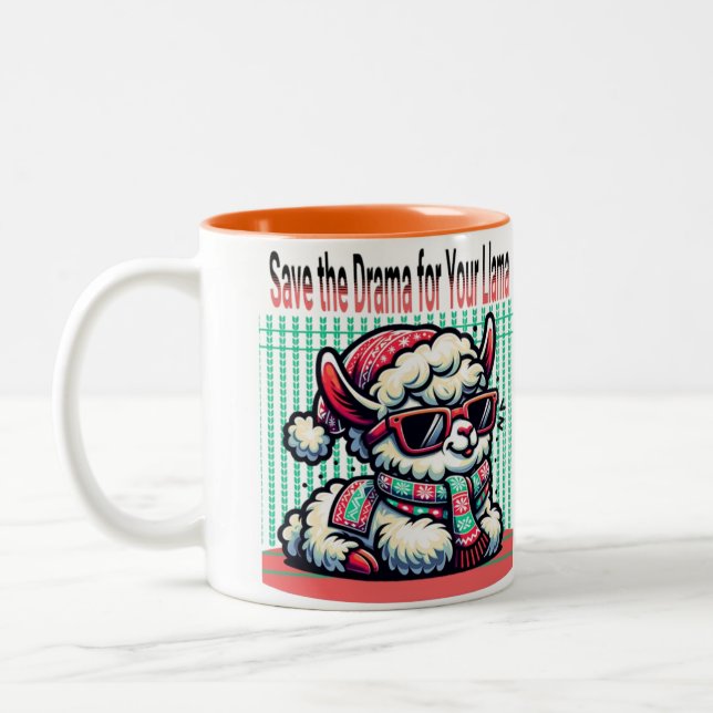 Save the Drama for Your Llama Mug | Funny Llama (Left)