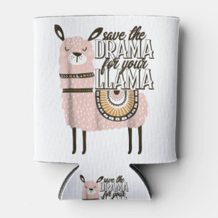 Save the drama for your llama shirt Funny Sarcasti Can Cooler
