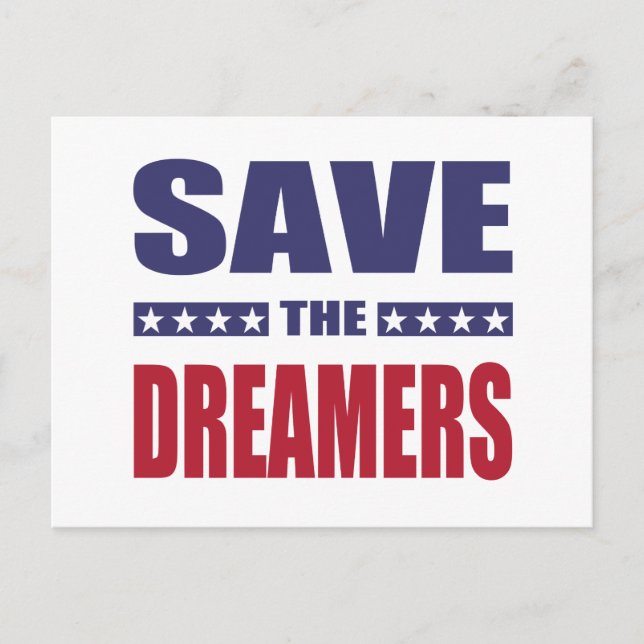 Save the dreamers postcard (Front)