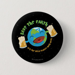 Save The Earth 6 Cm Round Badge