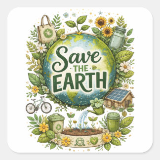 Save the Earth – Eco Sticker