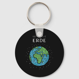 Save The Earth Globe Environmental Protection Clim Key Ring