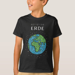 Save The Earth Globe Environmental Protection Clim T-Shirt