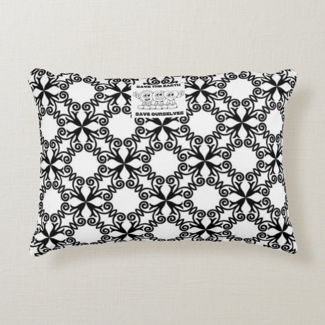 Save the earth Pillow/Poufs Decorative Cushion (Front)