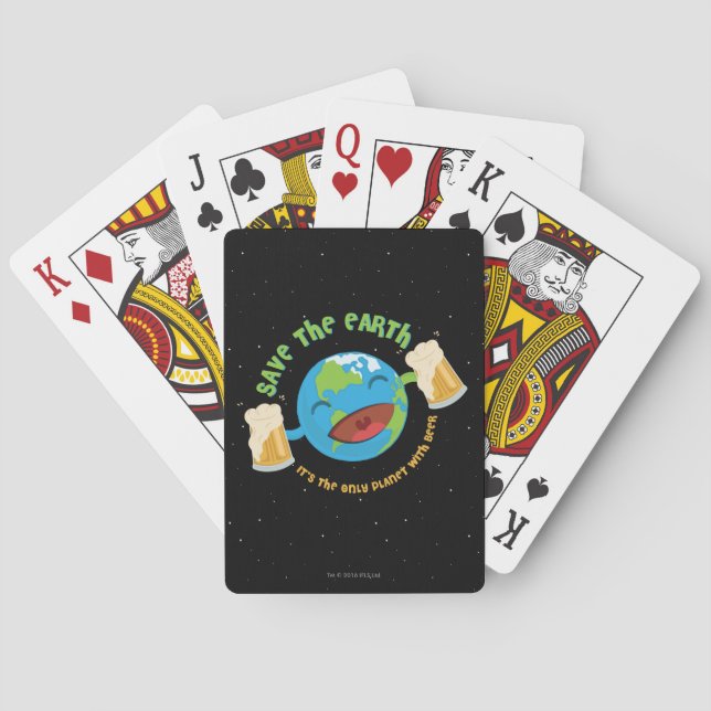 Save The Earth Playing Cards (Back)