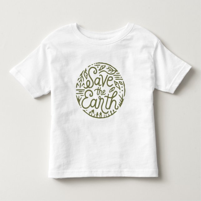 Save the earth toddler T-Shirt (Front)