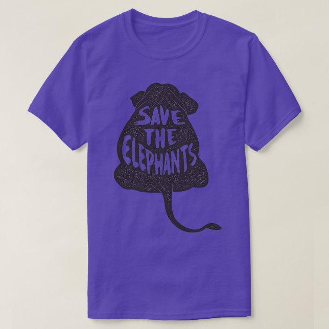 Save the Elephants 4 T-Shirt (Design Front)