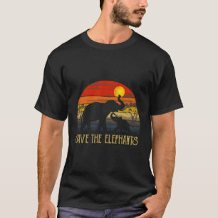 Save The Elephants Africa Wild Animal T-Shirt