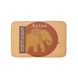 Save the Elephants Bath Mat