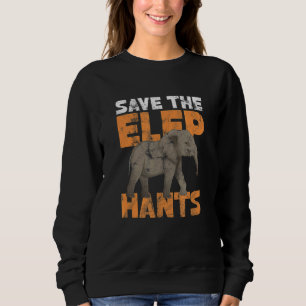 Save The Elephants Conservation Distressed Sweatshirt