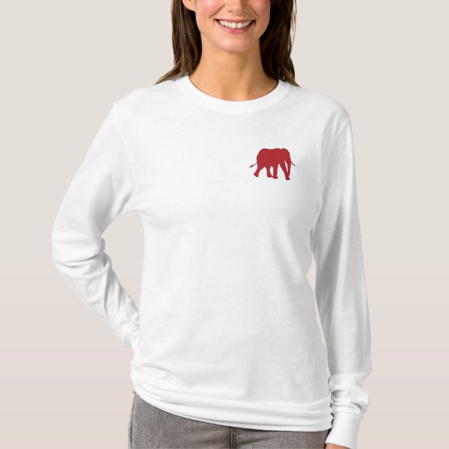 Save the Elephants Long Sleeve T-Shirt (Front)