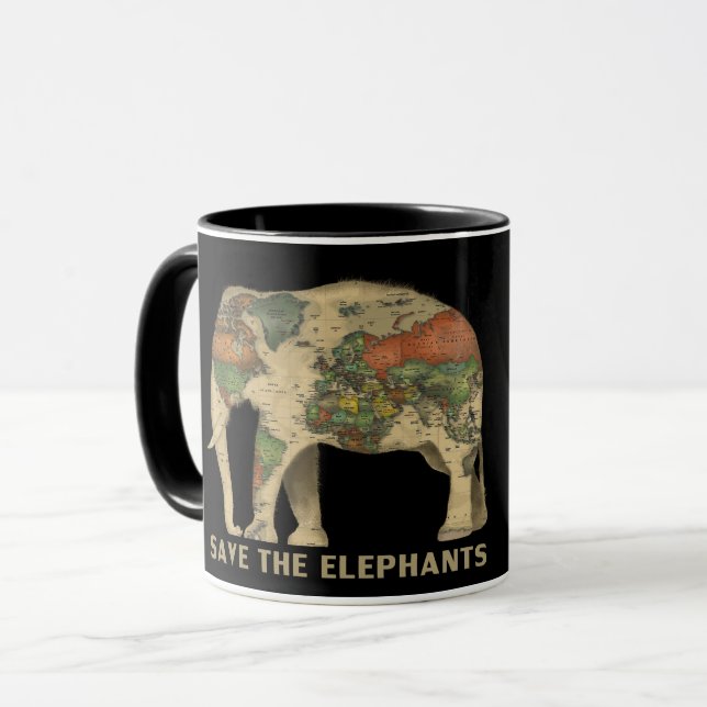 Save the elephants mug (Front Left)