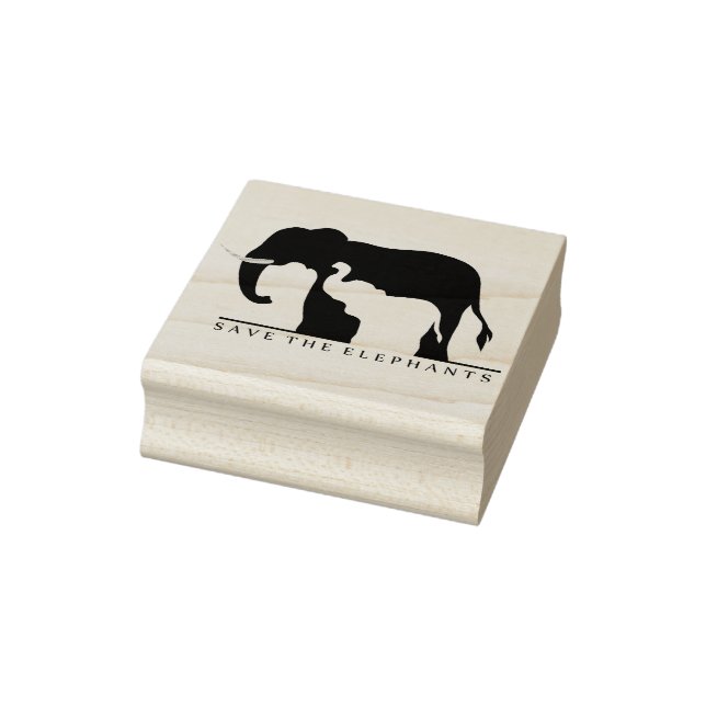 Save the Elephants Rubber Stamp (Stamp)