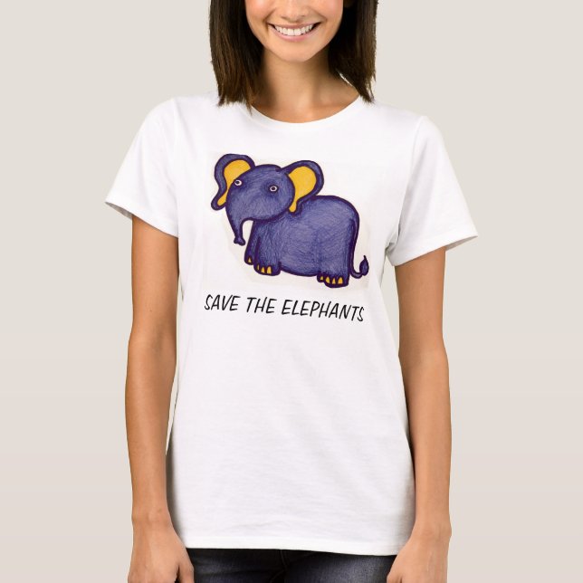 Save the Elephants shirt (Front)