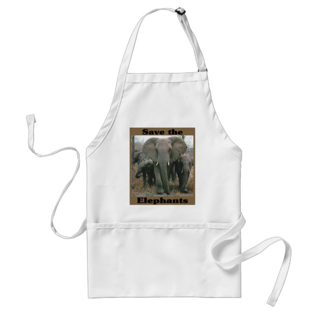 Save the Elephants Standard Apron (Front)
