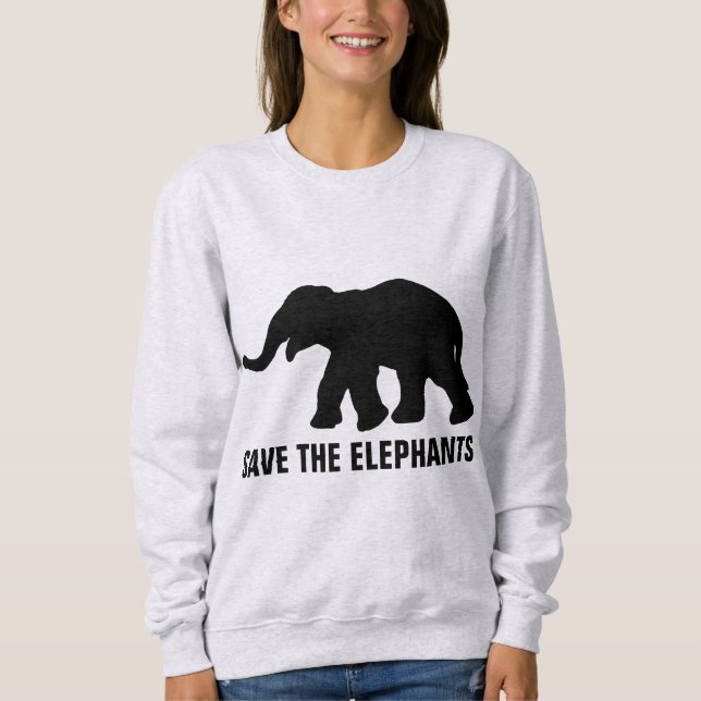 SAVE THE ELEPHANTS T-shirts & sweatshirts (Front)