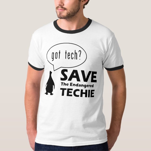Save the Endangered Techie Shirt (Front)