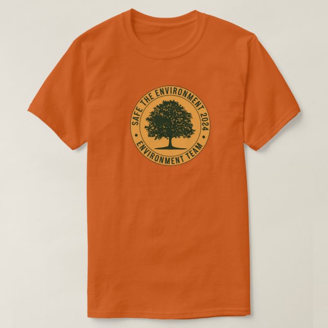 Save the Environment Basic Dark T-Shirt (Design Front)