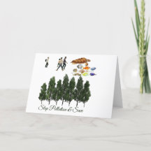 Save the environment message Card