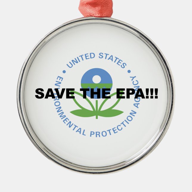 Save the EPA Metal Tree Decoration (Front)