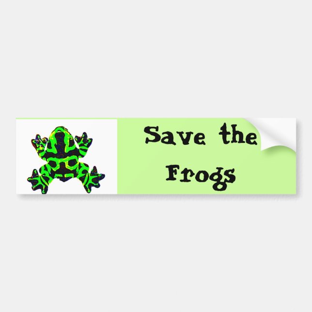save the frogs, Save the Frogs Bumper Sticker (Front)