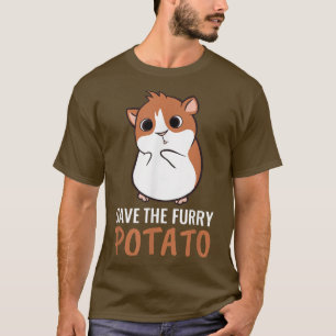 Save The Furry Potato Design For Guinea Pig Owner T-Shirt
