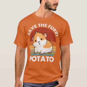 Save The Furry Potato Funny Guinea Pig138 T-Shirt