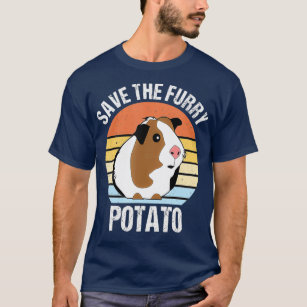 Save The Furry Potato Funny Guinea Pig  (2) T-Shirt