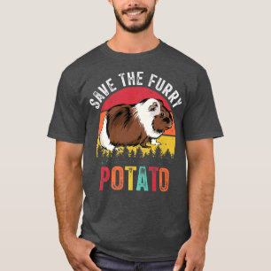 Save The Furry Potato Funny Guinea Pig Premium 525 T-Shirt