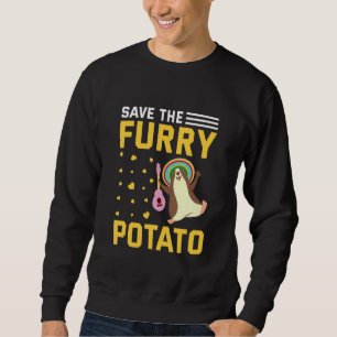 Save The Furry Potato Funny Guinea Pig Sweatshirt