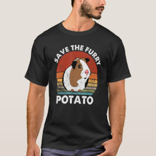Save The Furry Potato Funny Guinea Pig T-Shirt