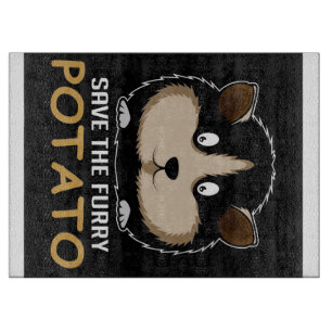 Save The Furry Potato Gifts For Guinea Pig Lover Cutting Board