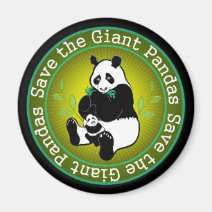Save the Giant Pandas Magnet