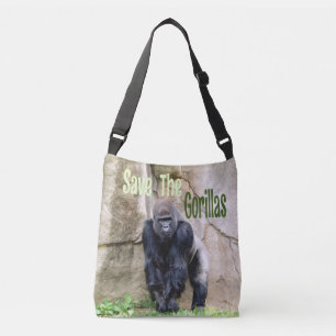 Save The Gorillas Crossbody Bag