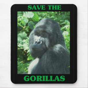Save the Gorillas Mouse Pad