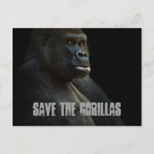 Save The Gorillas Postcard