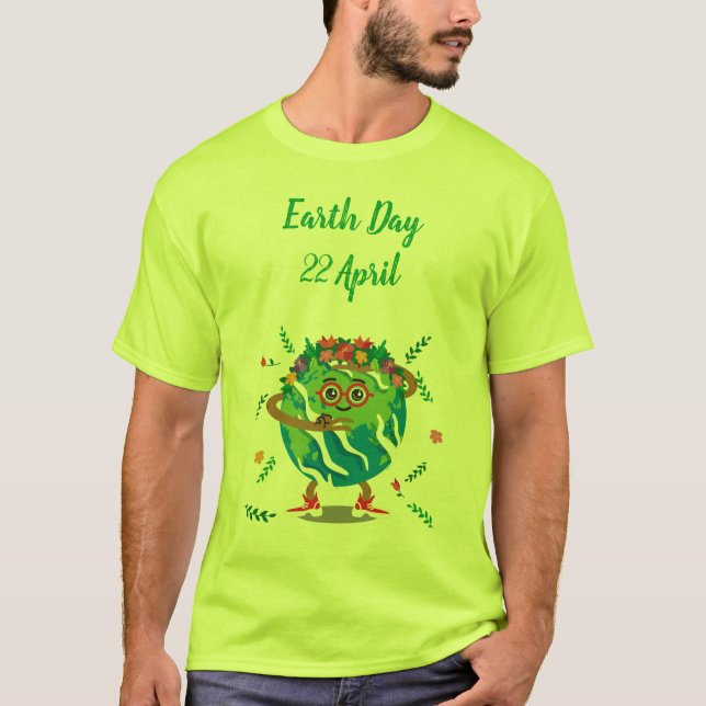 Save the Green Earth Day T-Shirt (Front)