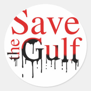 SAVE THE GULF CLASSIC ROUND STICKER