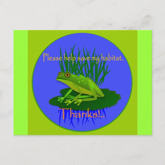 Save the Habitat Postcard (Front)