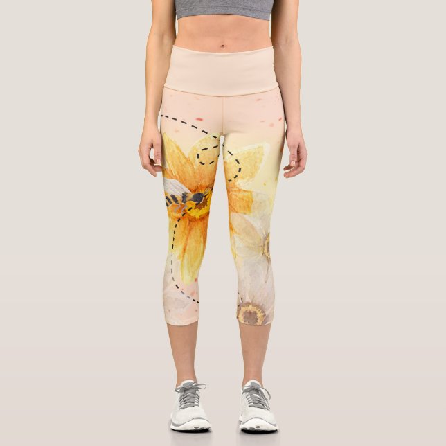 Save the Honeybee Capri Leggings (Front)