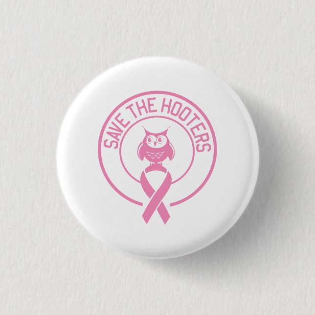 Save the Hooters 3 Cm Round Badge (Front)
