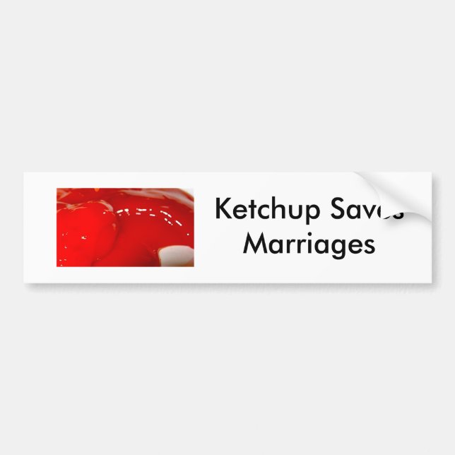 Save the Ketchup! Bumper Sticker (Front)