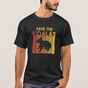 Save the Koalas Retro Koala Koala Bear Australia R T-Shirt